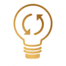green electricity golden icon